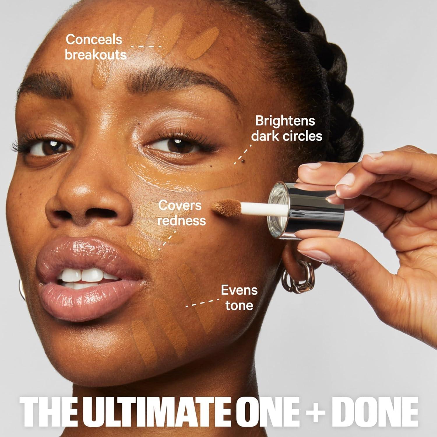 imageMilk Makeup Future Fluid All Over Cream Concealer MediumtoFull Coverage Up to 12Hour Wear CreaseProof Finish Vegan Cruelty Free12O Light Medium with Olive Undertones