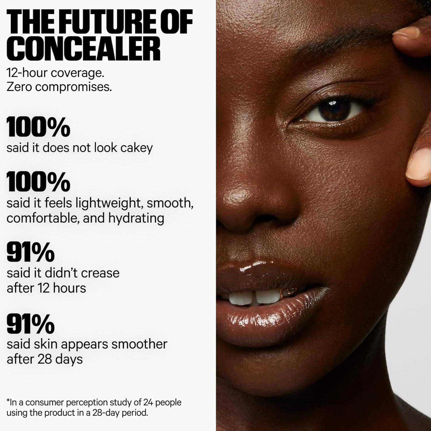 imageMilk Makeup Future Fluid All Over Cream Concealer MediumtoFull Coverage Up to 12Hour Wear CreaseProof Finish Vegan Cruelty Free12O Light Medium with Olive Undertones