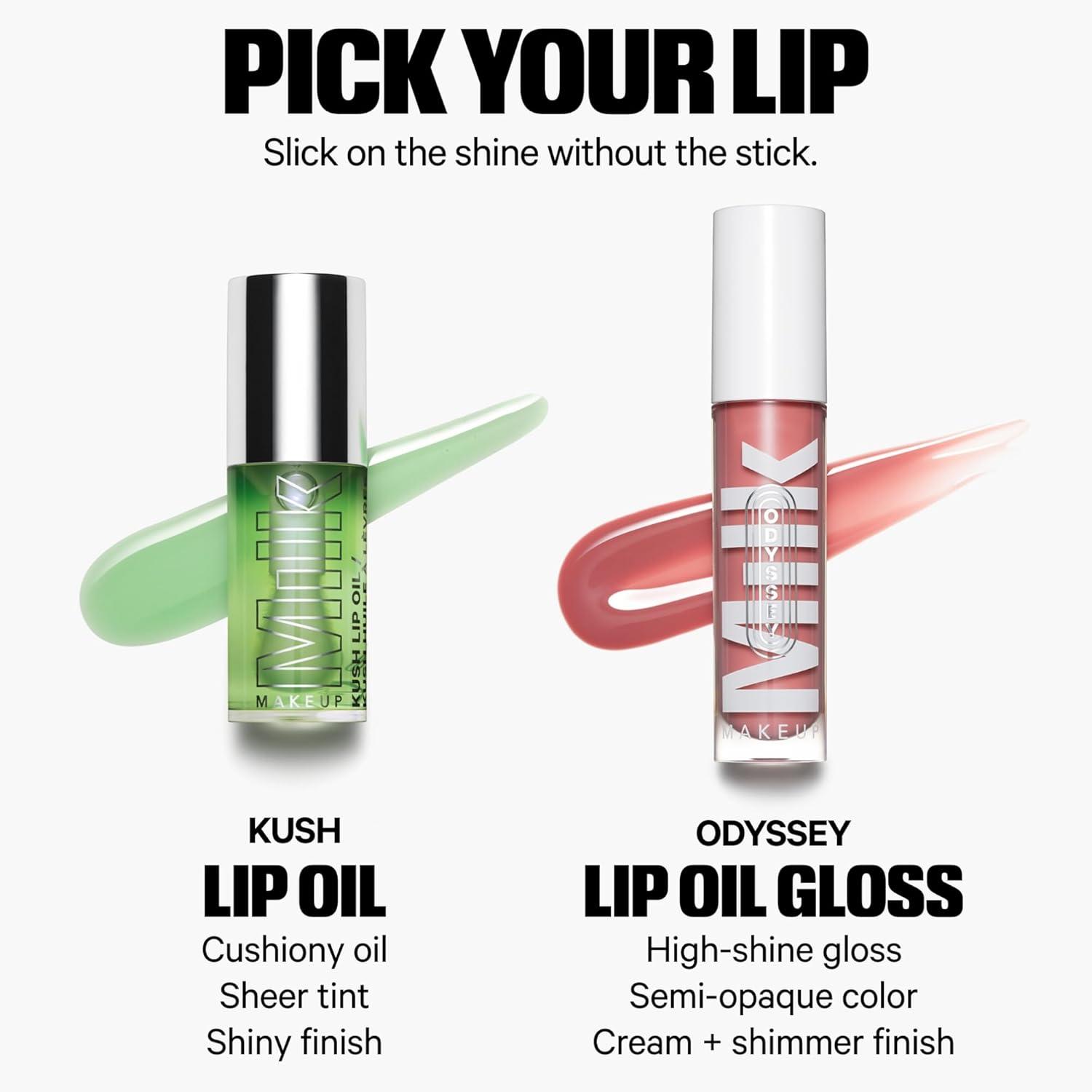 imageMilk Makeup Odyssey Lip Oil Gloss  For Fuller and Glossy Lips  Long Lasting Moisture  SemiSheer Color  Vegan Cruelty FreeExplore  Coral Shimmer