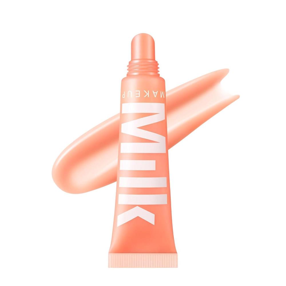 imageMilk Makeup Balmade Electrolyte Lip Balm  Hydrating Sheer Gloss Nourishes  Replenishes Moisture  Clean Vegan Formula with HighShine FinishIon  Light Pink  White Peach