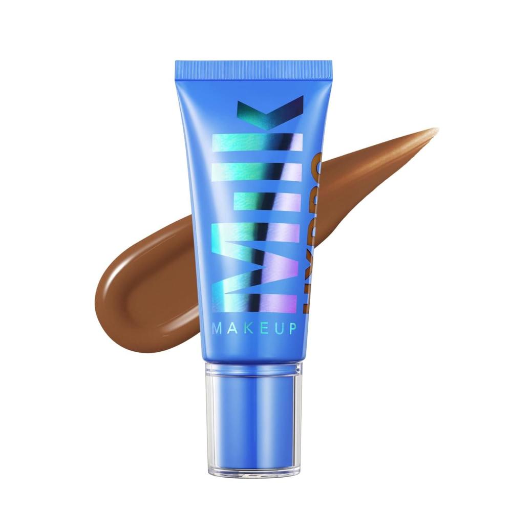 imageMilk Makeup Hydro Grip Hydrating Gel Skin Tint with Hyaluronic Acid  Buildable Light Coverage for Up to 12 Hours wDewy Finish  NonComedogenic12  Deep with Neutral to Warm Undertones