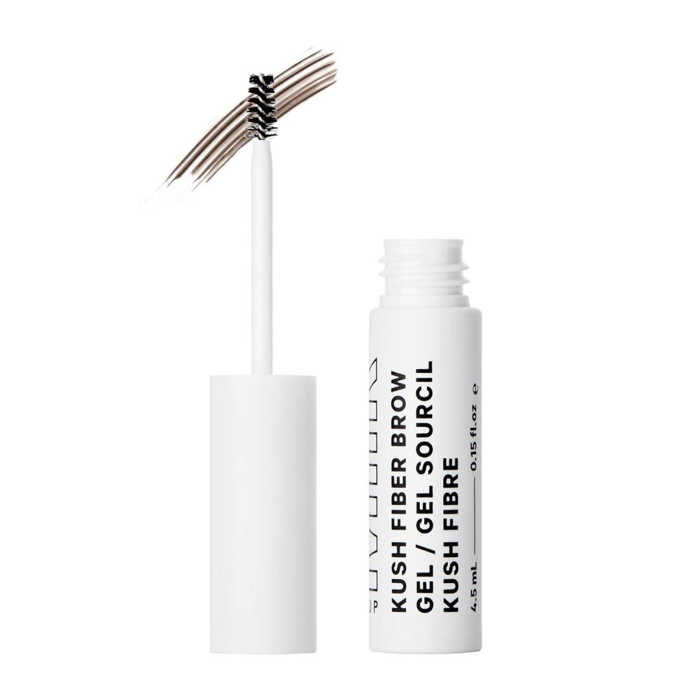imageMilk Makeup KUSH Fiber Brow Gel  Tinted Gel Fluffs Fills  Holds Eyebrows for a Fuller Natural Look  Conditioning Vegan FormulaGrind  Deep Brown