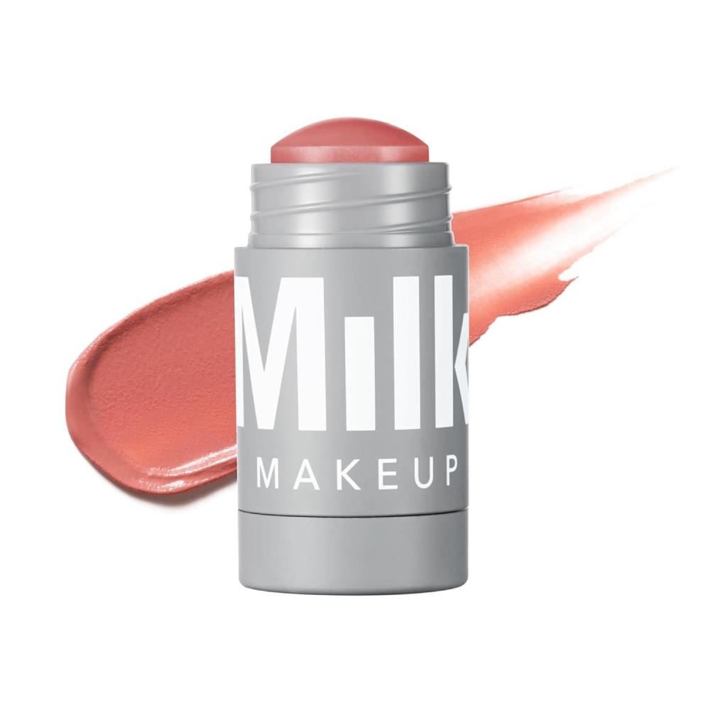 imageMilk Makeup Lip  Cheek Stick  MultiUse Cream Blush  Lip Color with Mango Butter Avocado Oil  Apricot Oil  Hydrating Buildable LongLasting Vegan FormulaWerk  Dusty Rose
