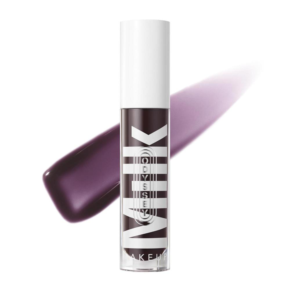imageMilk Makeup Odyssey Lip Oil Gloss  For Fuller and Glossy Lips  Long Lasting Moisture  SemiSheer Color  Vegan Cruelty FreeVoyage  Blackberry