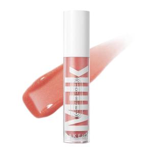 Milk Makeup Odyssey Lip Oil Gloss – For Fuller and Glossy Lips – Long Lasting Moisture – Semi-Sheer Color – Vegan Cruelty Free(Explore – Coral Shimmer)