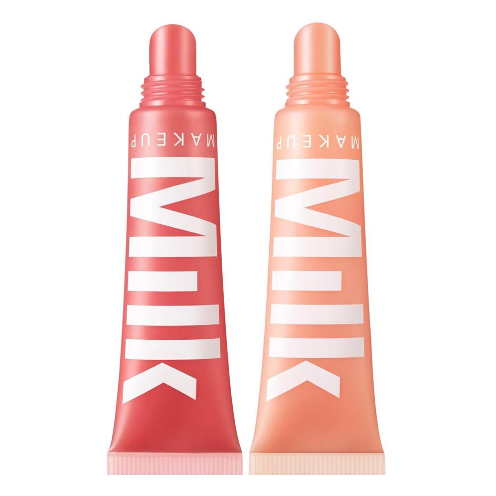 imageMilk Makeup Balmade Electrolyte Lip Balm  Hydrating Sheer Gloss Nourishes  Replenishes Moisture  Clean Vegan Formula with HighShine Finish  2Pack  Werk Out Ion 04 oz