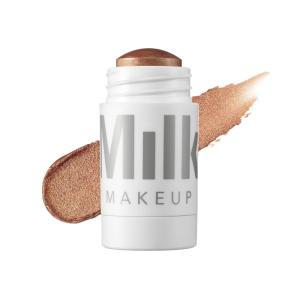 Milk Makeup Highlighter – Cream Highlighter Stick for Face + Body with Radiant, Shimmery Glow – Buildable, Blendable, Vegan Formula for All Skin Types(Spark – Golden Copper)