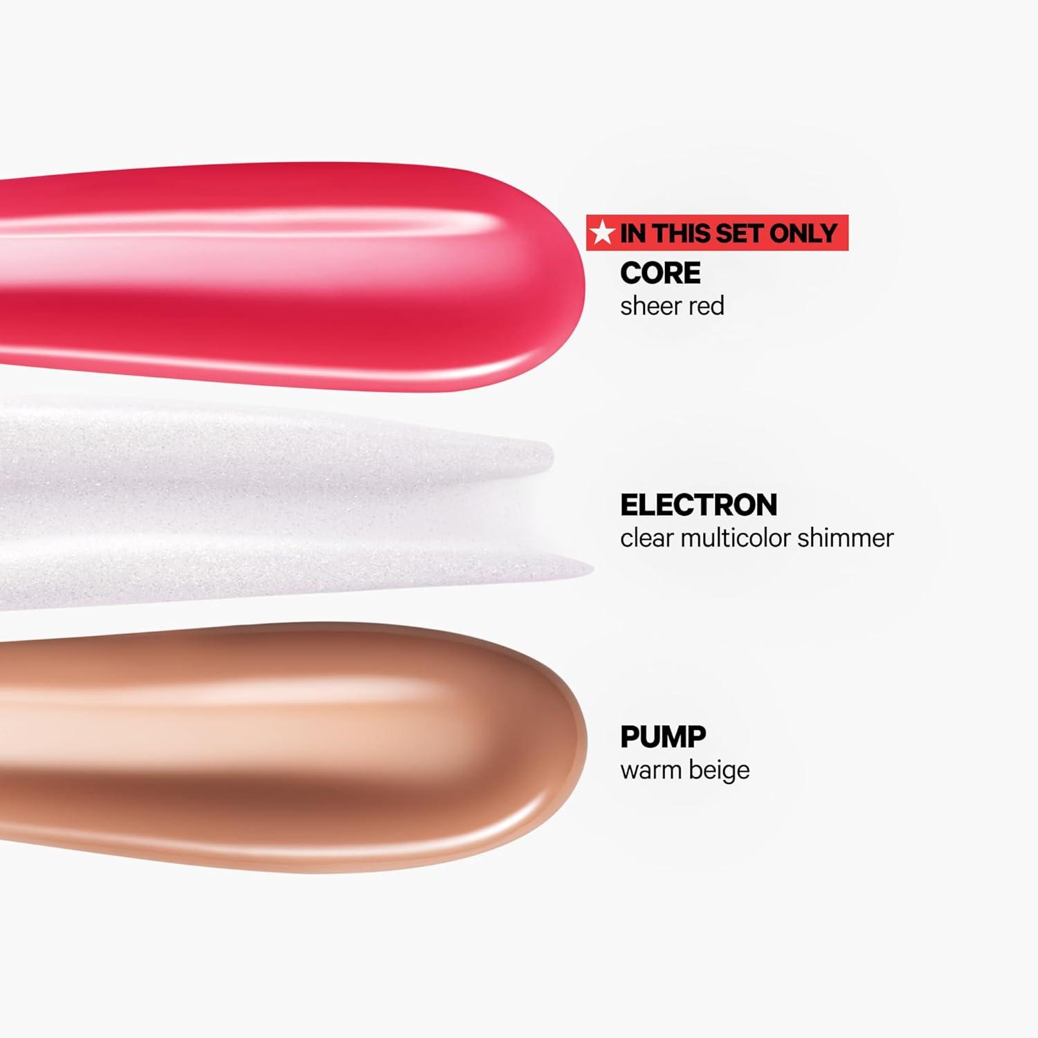 imageMilk Makeup Balmade Electrolyte Lip Balm Hydrating Sheer Gloss Nourishes Replenishes Moisture Clean Vegan Formula with HighShine Finish3pk Gift Set