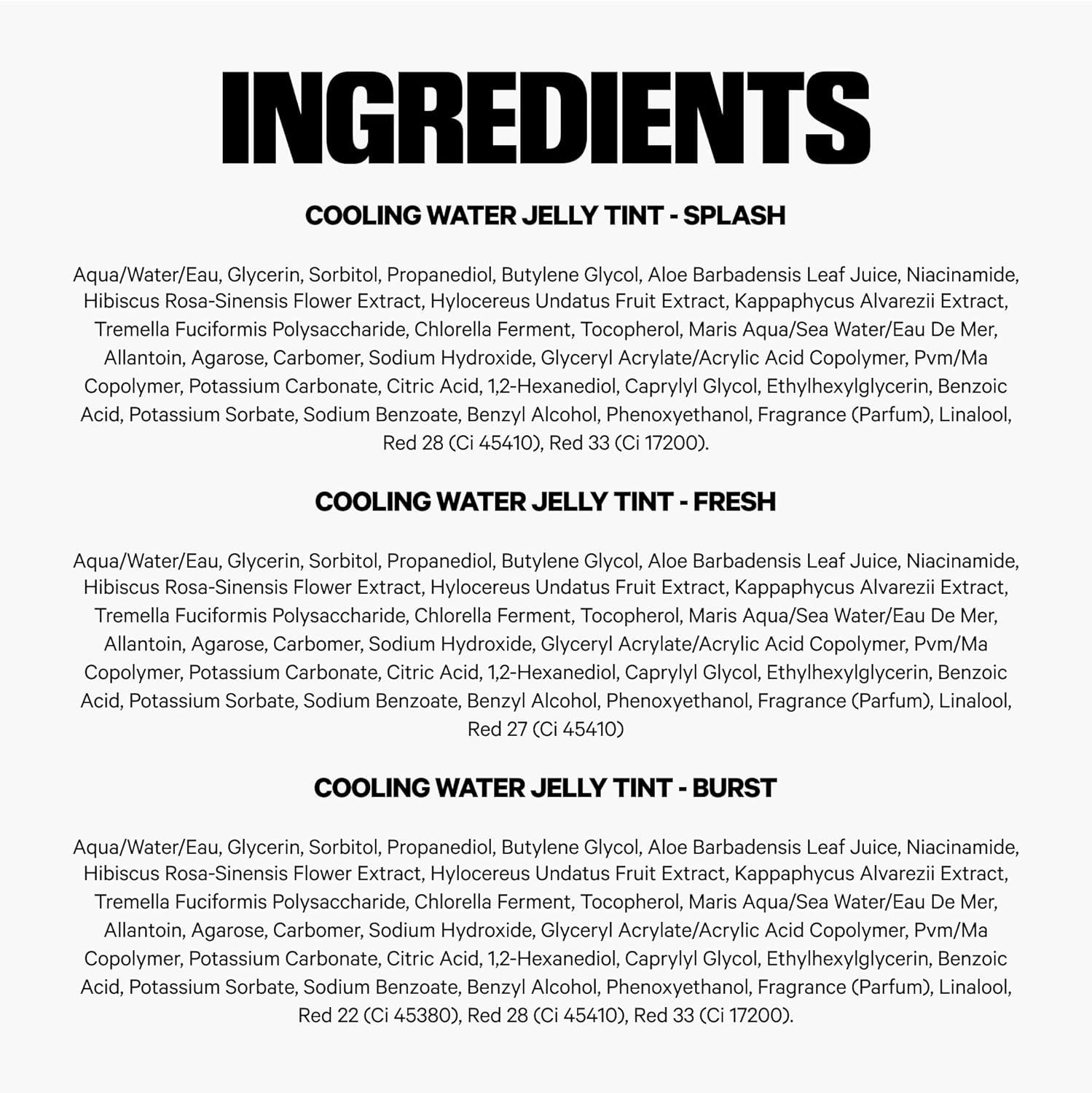 imageMilk Makeup Cooling Water Jelly Tint Sheer Lip Cheek Stain with Vegan Collagen Seawater Aloe Hydrating LongLasting Buildable Lip Tint Blush6pk FullSize Gift Set