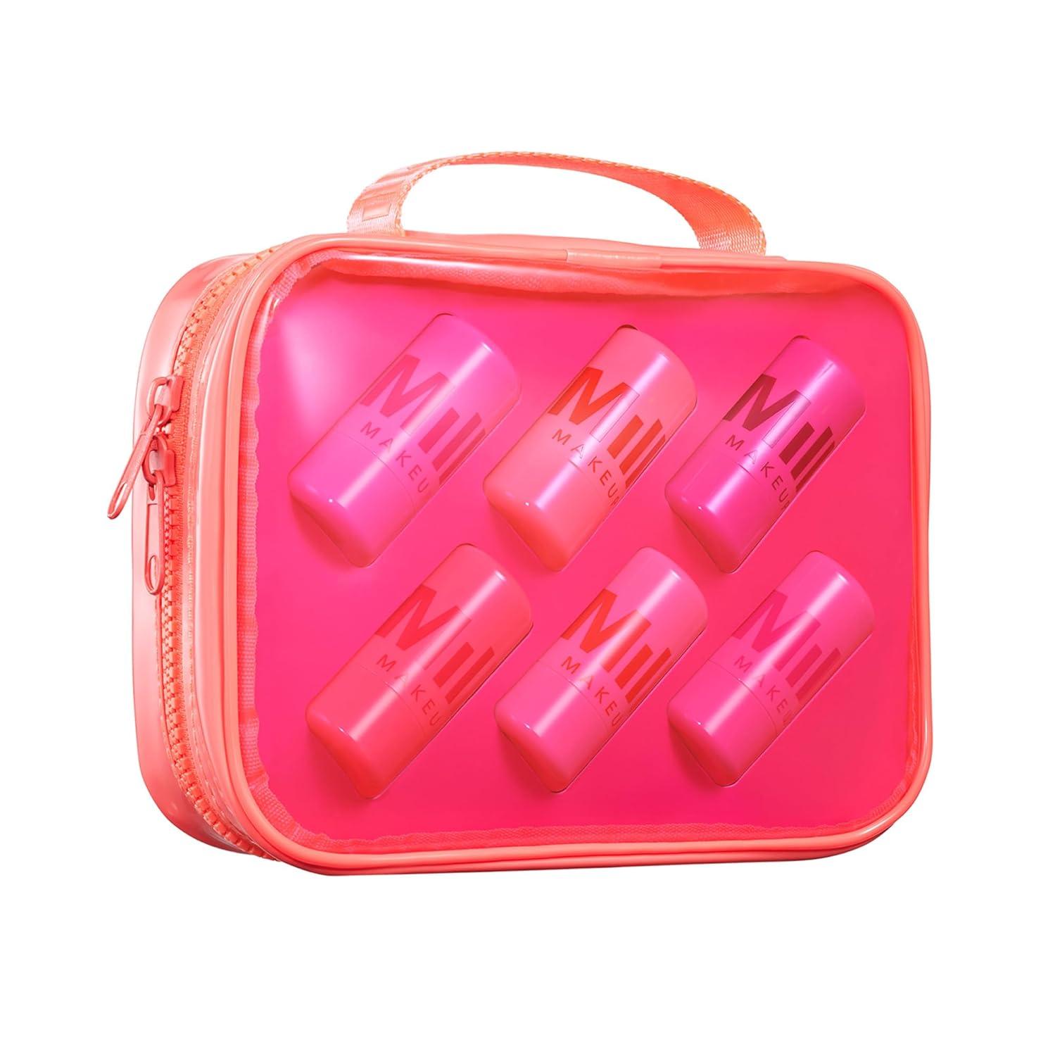 imageMilk Makeup Cooling Water Jelly Tint Sheer Lip Cheek Stain with Vegan Collagen Seawater Aloe Hydrating LongLasting Buildable Lip Tint Blush6pk FullSize Gift Set