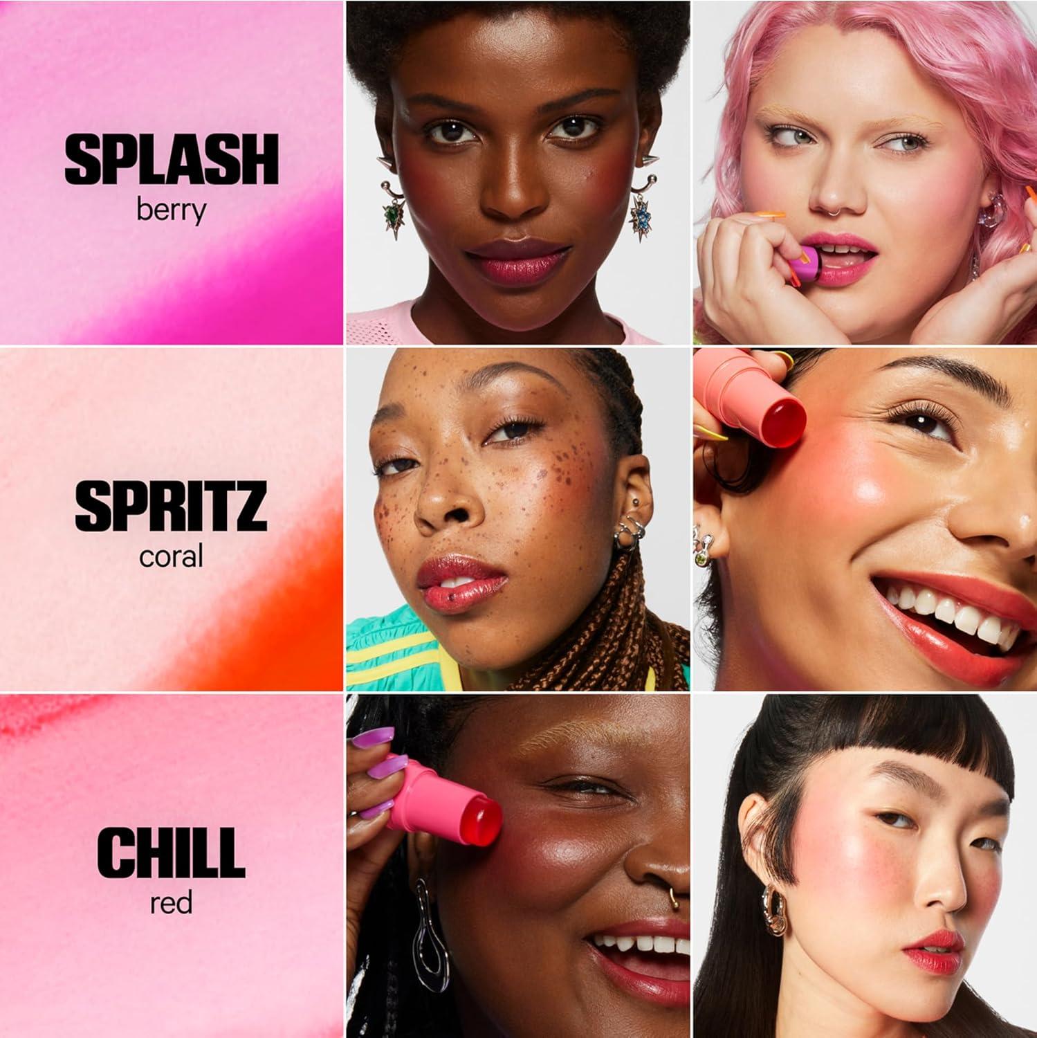 imageMilk Makeup Cooling Water Jelly Tint Sheer Lip Cheek Stain with Vegan Collagen Seawater Aloe Hydrating LongLasting Buildable Lip Tint Blush6pk FullSize Gift Set