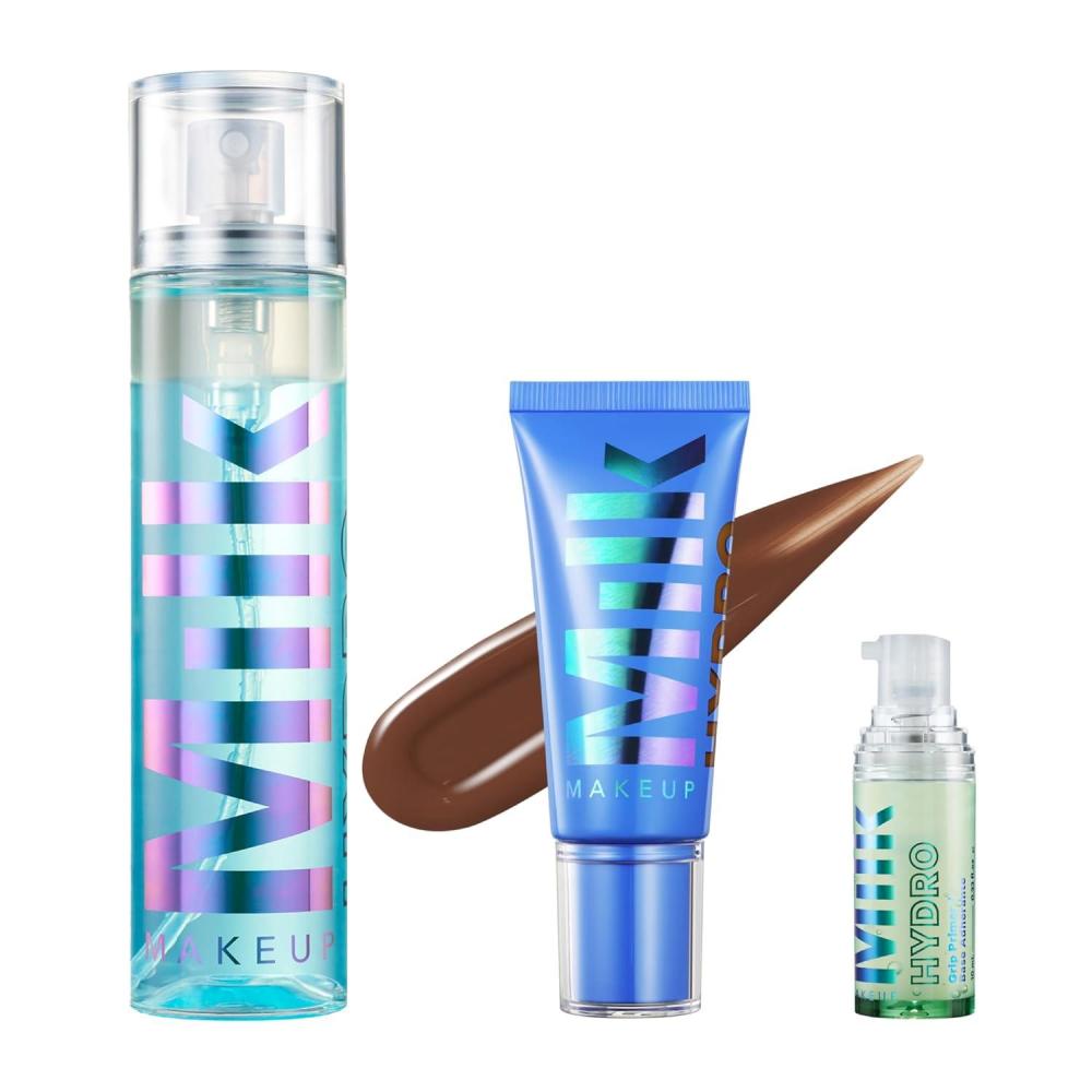 imageMilk Makeup Hydro Grip Bundle with Primer Set Spray ampamp Skin Tint 13 Hydrates Face ampamp Sets Makeup for Up to 12 Hours Lightweight ampamp LongLasting with Hyaluronic Acid