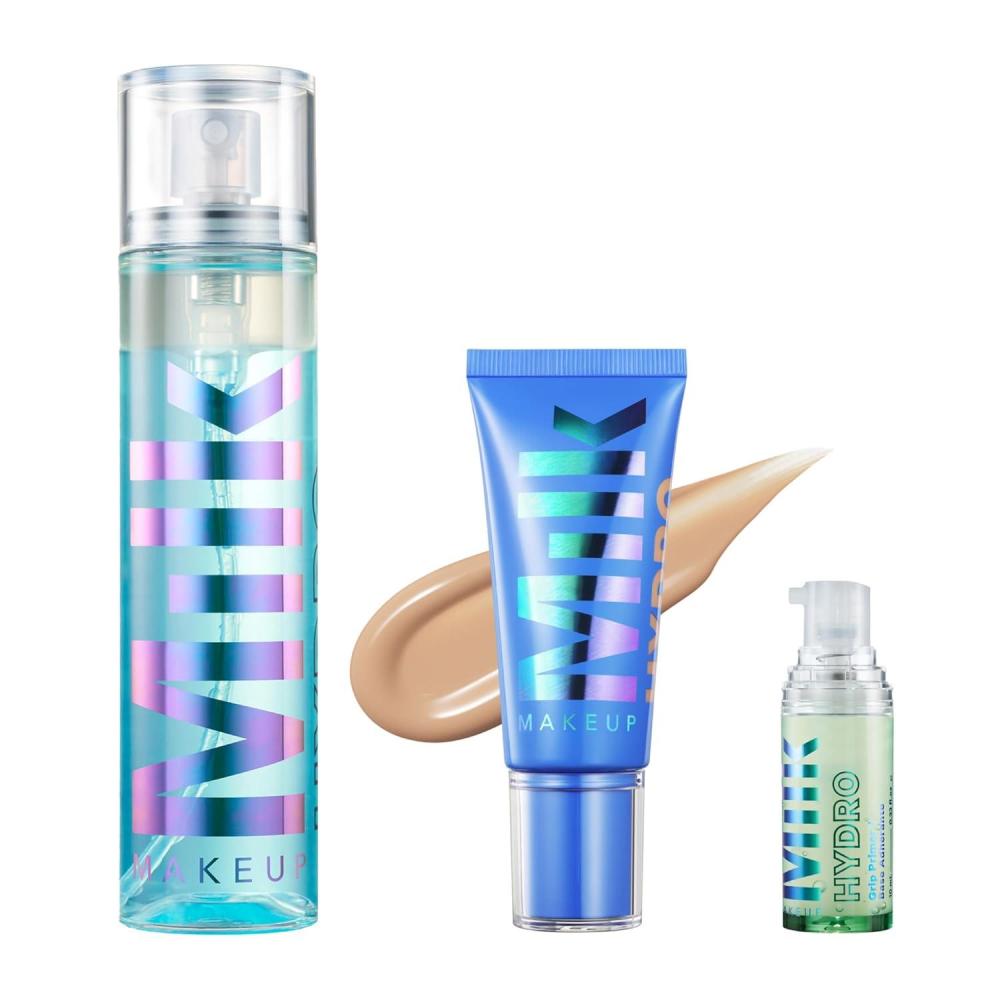 imageMilk Makeup Hydro Grip Bundle with Primer Set Spray ampamp Skin Tint 4 Hydrates Face ampamp Sets Makeup for Up to 12 Hours Lightweight ampamp LongLasting with Hyaluronic Acid