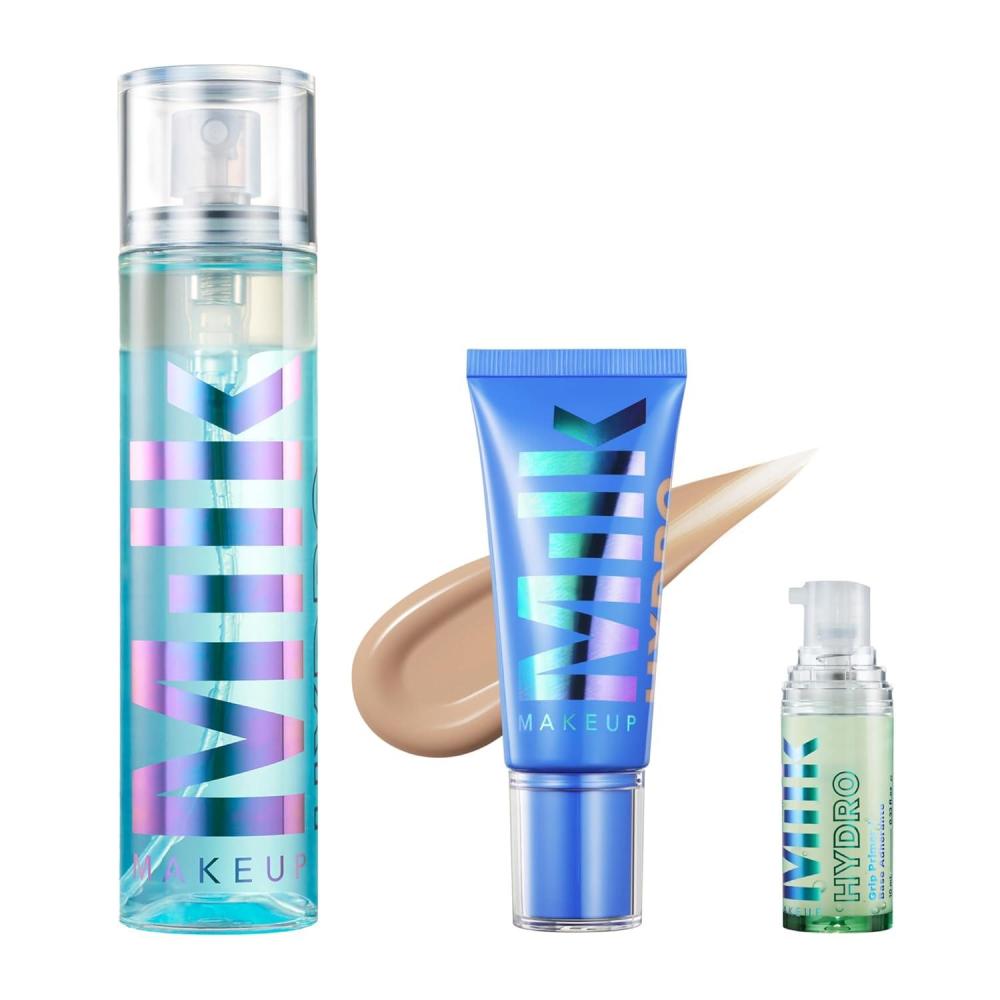imageMilk Makeup Hydro Grip Bundle with Primer Set Spray ampampSkin Tint 3 Hydrates Face ampamp Sets Makeup for Up to 12 Hours Lightweight ampamp LongLasting with Hyaluronic Acid