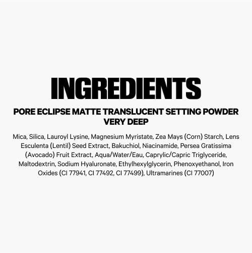 imageMilk Makeup Pore Eclipse Matte Translucent Setting Powder Controls Shine Blurs Pores Sets Makeup Up to 16 Hours Weightless TalcFree Formula with a Matte FinishTranslucent Very Deep