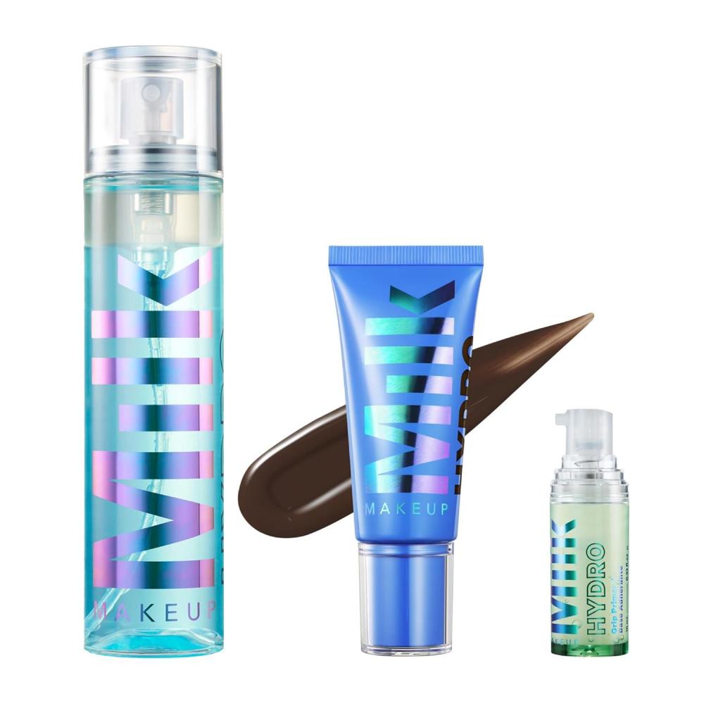 image:imageMilk Makeup Hydro Grip Bundle with Primer Set Spray amp Skin Tint 15 Hydrates Face amp Sets Makeup for Up to 12 Hours Lightweight amp LongLasting with Hyaluronic Acid