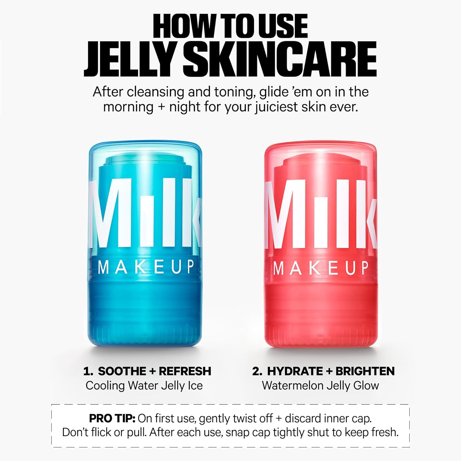 image:imageMilk Makeup Hydrating Skincare Stick Reduces the Look of Puffiness Moisturizes for Visibly Calm Smooth Skin Clean Vegan TravelFriendly FormulaJuiciest Skin Ever Gift Set