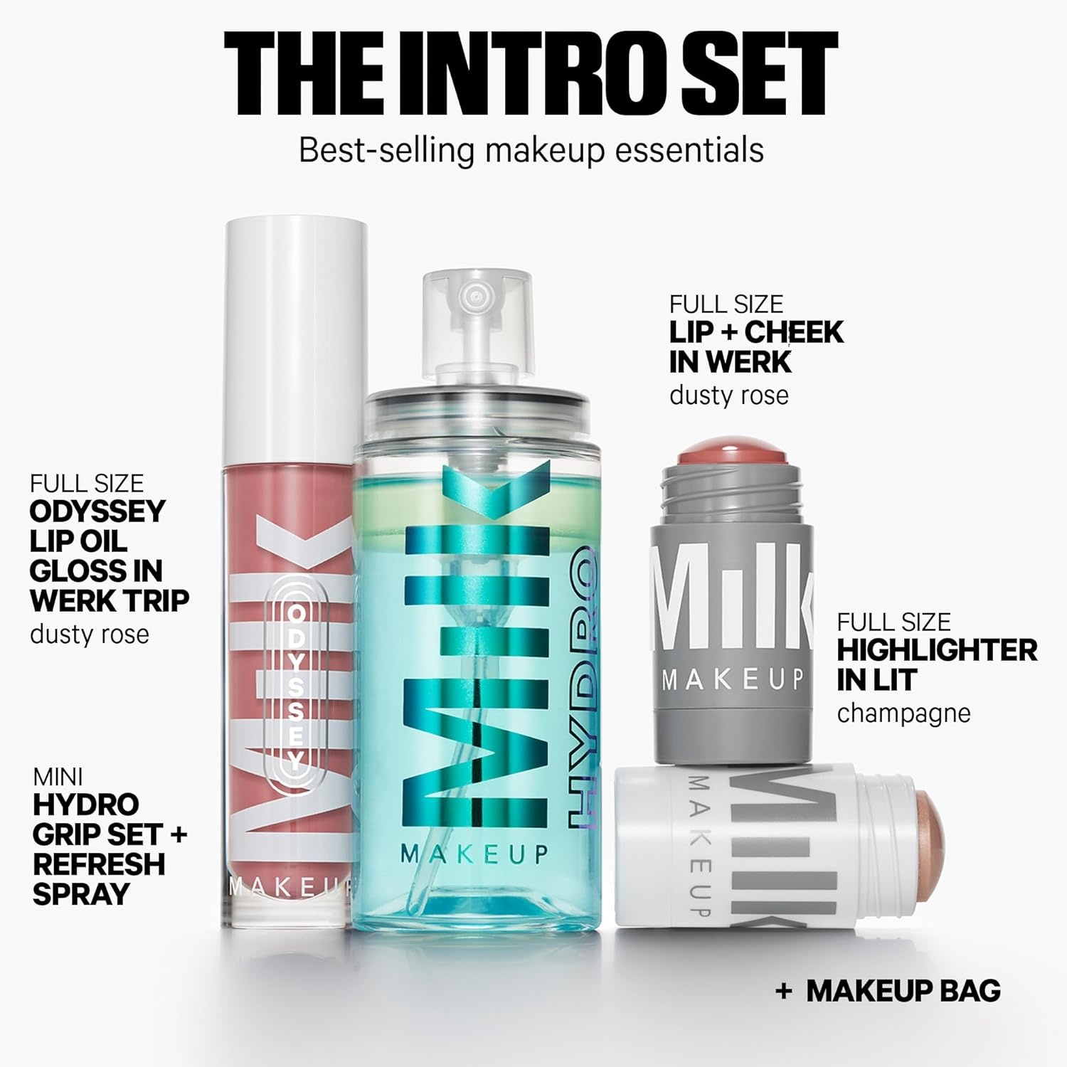 image:imageMilk Makeup Hydro Grip Set Refresh Spray with Hyaluronic Acid Sets Makeup Hydrates Skin for Up to 12 Hours LongLasting AlcoholFree Facial Mist for Dewy Radiant Skin1 Fl Oz Pack of 1