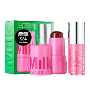 Milk Makeup Cooling Water Jelly Tint – Long-Lasting Sheer Lip + Cheek Stain with Firming Vegan Collagen + Hydrating Aloe – Transfer Proof, Buildable Lip Tint + Blush(Multi-colored)
